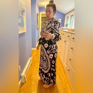 Boden, black and pink dress, size 10